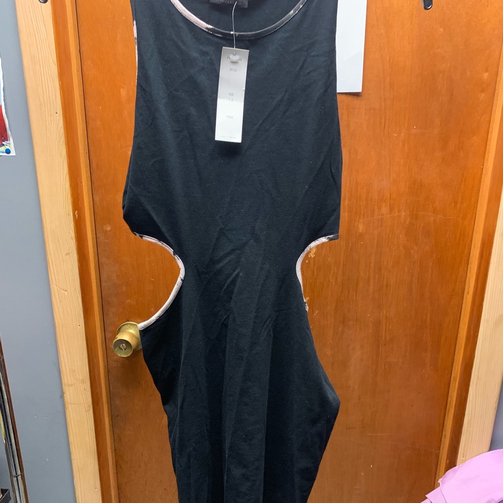 BRAND NEW!! ASOS Paradis London Black Bodycon Dress Size 14